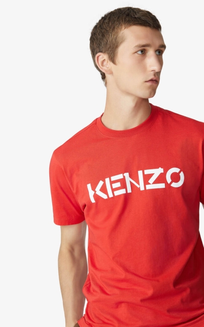 Kenzo Men Kenzo Logo T-shirt Medium Red